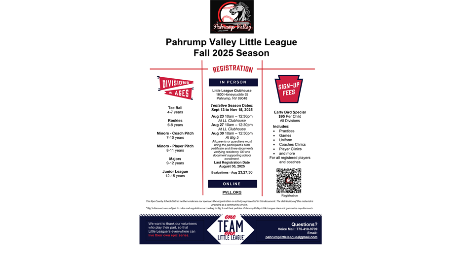 2025 Fall Registration is now open!
