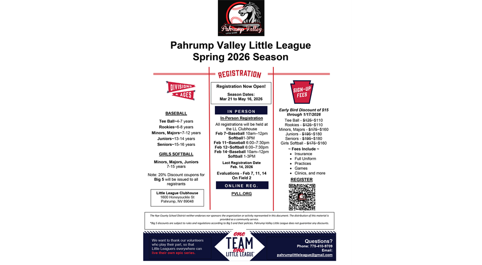 Spring 2026 Registration Now Open!